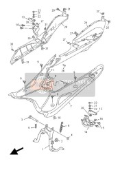 5C2F74130100, Deckel, Fussraste, Yamaha, 3